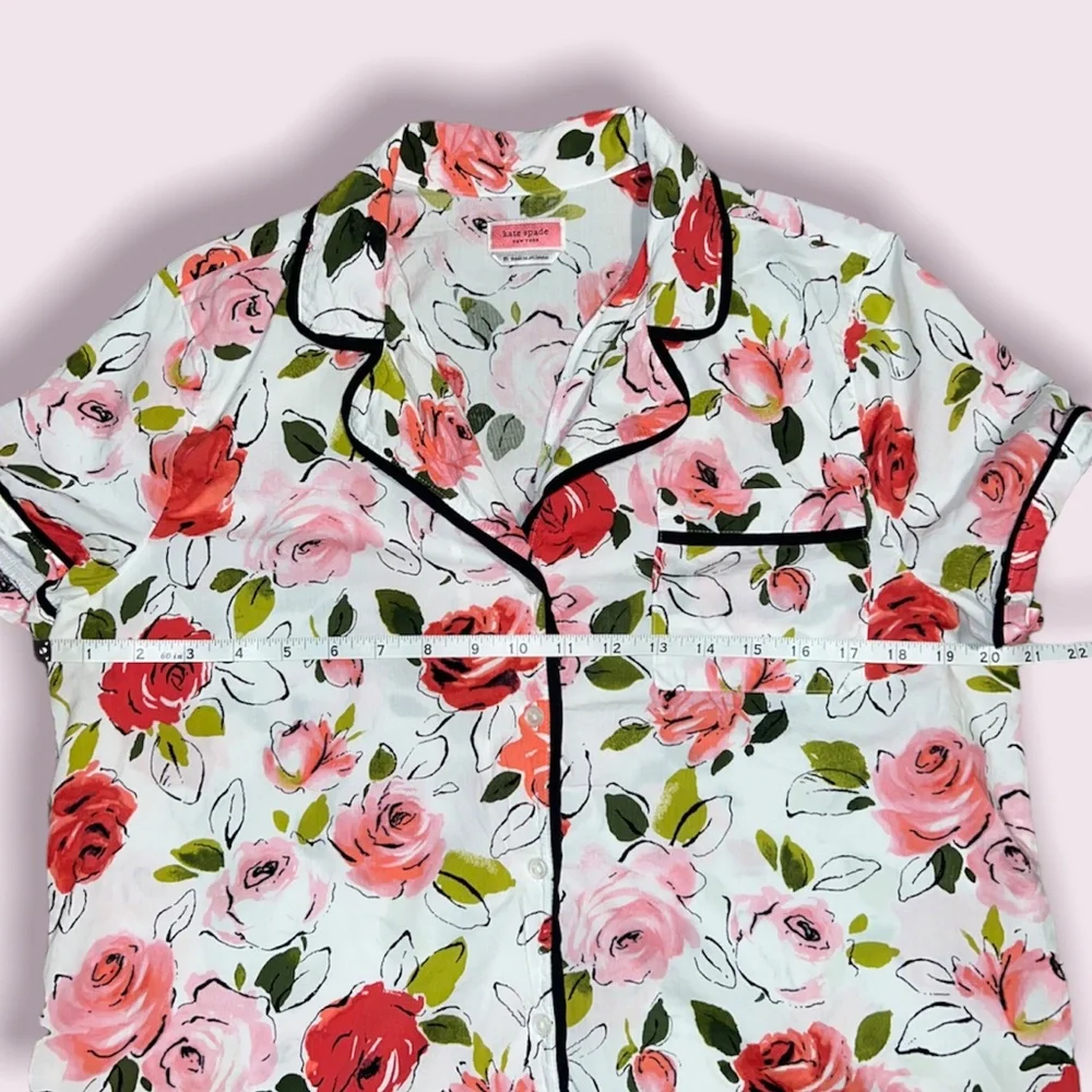 Kate Spade Roses Pijama Top - Picture 3 of 7